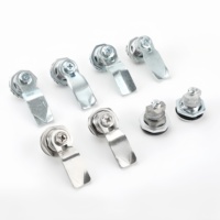 Alliage de Zinc/acier inoxydable 304 MS705 triangulaire carré Double Bit 1/4 quart de tour serrure à came cylindre de porte loquet d'armoire