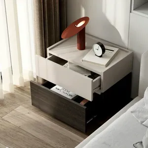 Set di Comodini in Legno Massello di Noce e Quercia con Cassetti Mobili, Nuovi OEM ODM, per <span class=keywords><strong>Casa</strong></span>, Camera da Letto, Hotel e Appartamenti - Product Image 4