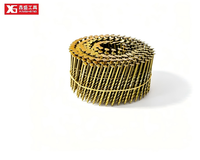 Clou en acier pour béton à tige lisse, zingué, en bobine, pour palettes, qualité industrielle