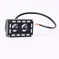 Feux antibrouillard/phares de conduite universels Yongyou à LED avec lampe stroboscopique 6500 Lumens 12-50V pour modification de lentille avant de moto et câblage