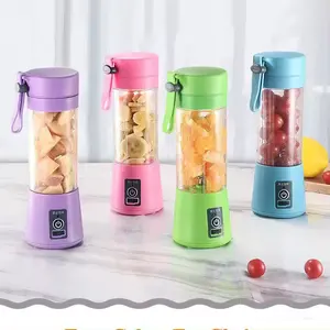 2024 Cá Nhân Điện Mini Ice Chai Máy Xay Sinh Tố Nhà USB 6 Lưỡi Máy Ép Trái Cây Cup Xách Tay Nước Ép Trái Cây Máy Xay Sinh Tố Cho Nhà Bếp Nhựa