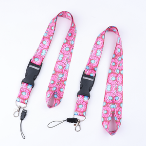 Lanière personnalisée en polyester coloré pour <span class=keywords><strong>la</strong></span> mode et <span class=keywords><strong>la</strong></span> beauté, avec logo par sublimation, sangle de cou réglable et <span class=keywords><strong>boucle</strong></span> de sécurité détachable – Direct Usine - Product Image 4