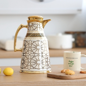 1000ml ramadan cà phê <span class=keywords><strong>Flask</strong></span> Arabic nhiệt <span class=keywords><strong>Flask</strong></span> thích hợp cho khách sạn nhà hàng & bên ấm trà với 24-giờ giữ nhiệt - Product Image 1