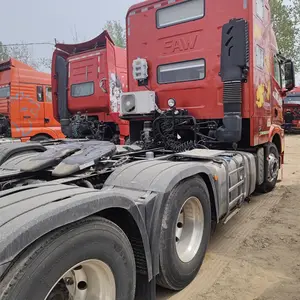 Uesd FAW JH6 550hp Living Cabin Tractor Truck Head 6x4 Tractor Truck For Sale Low Price High Quality To Kazakhstan Uzbekistan