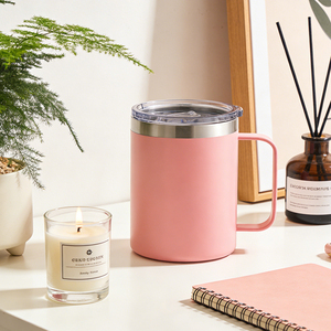 Bouteille isotherme en acier inoxydable de 12 oz, gobelets de voyage isolés, boissons chaudes et froides, thé, double paroi, sans BPA, anti-fuite, camping - Product Image 1