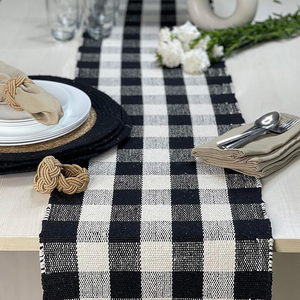 Napperon traditionnel de luxe en PVC personnalisable conception de salle à manger coréenne imperméable coton table traditionnel à carreaux pour les mariages - Product Image 4