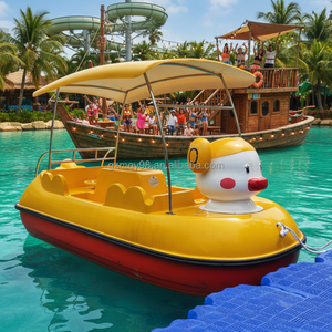 <span class=keywords><strong>Bateau</strong></span> électrique Canard à bec <span class=keywords><strong>moche</strong></span> en fibre de verre épaissie, à double pédale, pour parc aquatique, tourisme panoramique et loisirs nautiques - Product Image 2