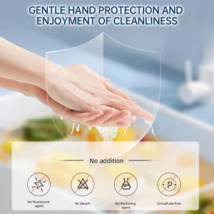 Liquide vaisselle écologique Gytha, parfum citron, à base de plantes, sain et sûr, dégraissant de <span class=keywords><strong>cuisine</strong></span>, élimination des taches, sans danger <span class=keywords><strong>pour</strong></span> la peau - Product Image 5