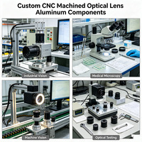 Composants de Cylindre Optique en Aluminium Usiné CNC OEM pour Systèmes de Vision Industrielle et d'Imagerie Médicale – Direct Usine