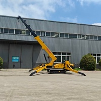 Grue araignée hydraulique 5t UCM en promotion – Mini-grue compacte avec stabilisateurs réglables