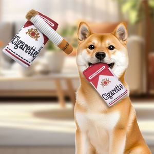 Evcil Köpek Aksesuarları Sigara Kutusu Şekli Konuşan Şeyler Yüksek Kaliteli Plüsyon Köpek Chew Oyunu - Product Image 4