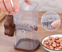 Handmatige roterende noten- en chocolademolen, mini plastic voedselvermaler, fruit- en groentesnijder/slicer, alleen handwas.