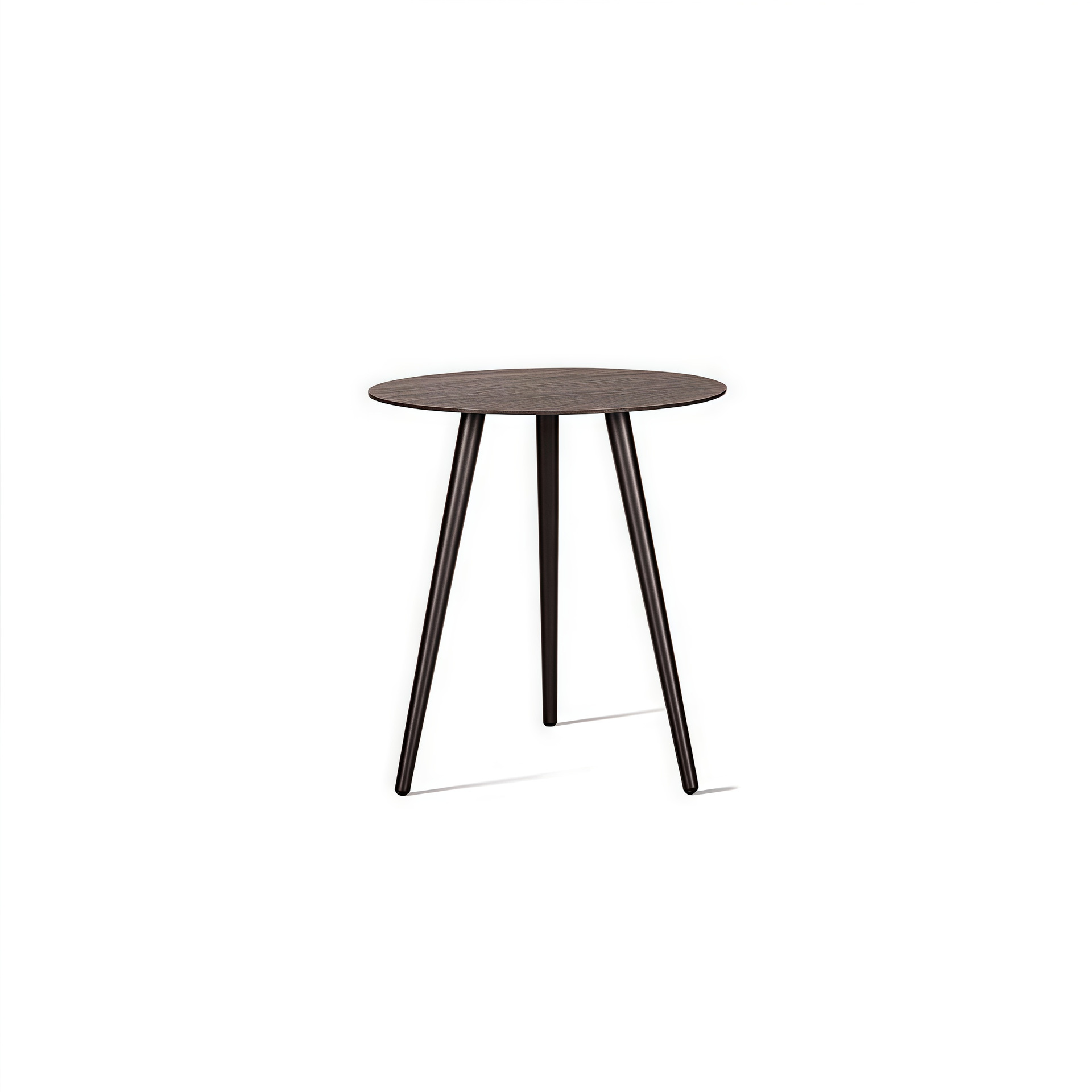 Tavolino con piano in pietra - diametro 50 cm, altezza 45 cm