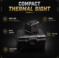 Lunette thermique BUZZARD Mini 256X192 13mm F1.0 60Hz IP67 étanche 1200g antichoc avec montage RMR