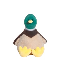 Dessin animé canard colvert en peluche peluche oreiller jouets réaliste couché vert caneton en forme de poupées Chubby blanc canard peluches