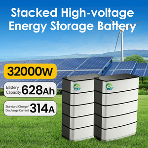 32kW Split Stackable Photovoltaic <b>Solar</b> Panels With IP20 Battery and <b>Kit</b> for Hybrid Grid High Voltage 51.2V for <b>Powerful</b> Energy - Product Image 2