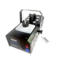 Mesin Salju Buatan Natal Halloween 1800W Laser Remote Control Sumber Listrik untuk Pernikahan Pesta Acara Panggung DJ