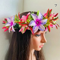 Plumeria bunga Haku Aloha Hula tari tropis Luau pesta buatan ikat kepala Hawaii pulau Polinesia karangan bunga pernikahan