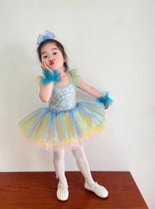Vestido de Bailarina para Fiesta Infantil, Traje de Ballet Colorido con Relieve, Disfraz de Cisne para Niñas de Jardín de Infancia, Material de Tul - Product Image 6