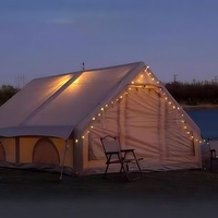 Tente de camping gonflable d'extérieur 8-12 personnes PVC imperméable 3000+mm Quatre saisons Double couche Ouverture automatique rapide en 12 secondes
