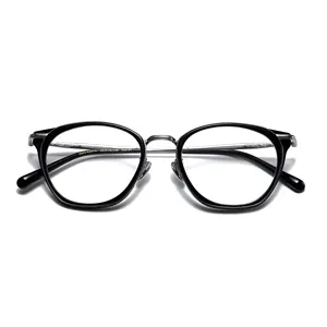 Benyi 2024 High Quality Optical Glasses Retro Round Custom Logo Reading Glasses Optical Frames