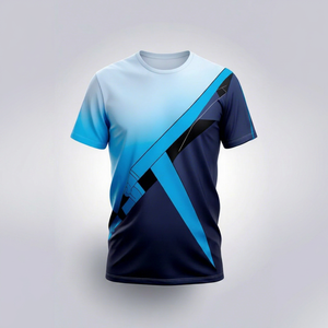 Camiseta de Hombre, Estilo Casual, Cuello Redondo, Manga Corta, Tejido de Punto, 100% Poliéster, Corte Regular, Impresión por Sublimación 3D con Efecto de Humo, Ecológica - Product Image 1