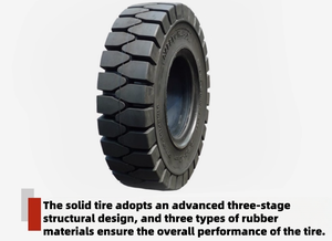צמיגים חדשים למלגזות במפעל, דגמים 18X7-8, 28*9-15, 650-10, 21*8-9, צמיגים מלאים בעלי ביצועים גבוהים לציוד הרמה וטרקטורים. - Product Image 4
