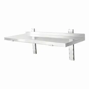 Excellent quality super shop & commercial stainless steel wall display shelf easy to install supermarket racking