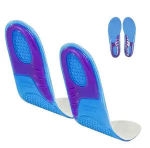 Full Length Orthotics Gel Massage Sport Insole Cushion Soles for Heels Arch Support Plantar Fasciitis Shoe Insert