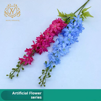 Guirlande florale artificielle en tissu de soie de 110 cm, pour décoration de plafond, idéale pour les salles de mariage et les zones d'accueil