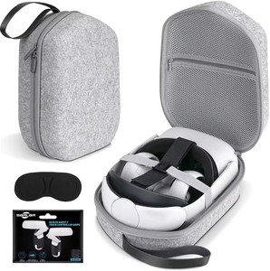 Bolsa de almacenamiento de viaje EVA para auriculares Meta <span class=keywords><strong>Quest</strong></span> <span class=keywords><strong>2</strong></span> VR, estuche de transporte portátil para Meta <span class=keywords><strong>Quest</strong></span> <span class=keywords><strong>2</strong></span> VR Controllers, bolso - Product Image 1