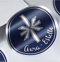 Autocollants en vinyle découpés sur mesure, holographiques, imperméables, avec logo de marque pour boîte cadeau