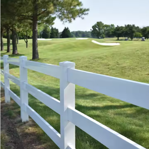 รั้วฟาร์มไวนิลพีวีซีพลาสติกไวนิล3รางป้องกันรังสียูวีรั้วฟาร์ม - Product Image 2