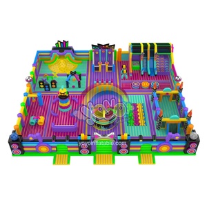 Parcours d'obstacles gonflable sur le thème de la musique, toboggan, équipement de jeu pour enfants, usage commercial pour événements de carnaval. - Product Image 2