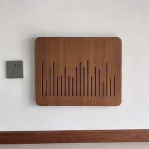 Nouvelle boîte de compteur électrique rectangulaire style chinois en grain de bois, peinture décorative, couvercle en bois massif ultra-fin, simple pour courant faible - Product Image 4