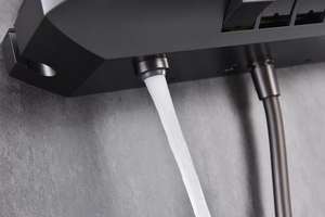 ชุดฝักบัวอาบน้ำแบบน้ำตกพร้อม<span class=keywords><strong>หัว</strong></span>ฝักบัวคู่ ระบบควบคุมแบบสามในหนึ่ง ปรับโหมดน้ำร้อนและน้ำเย็นได้ - Product Image 4