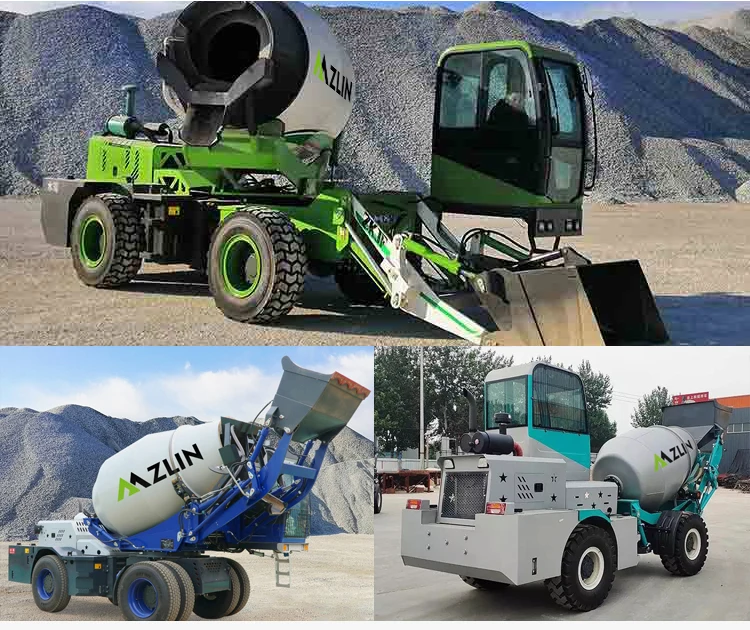 New Portable Truck Co<i></i>ncrete Mixer High Output Cement Mixing Car