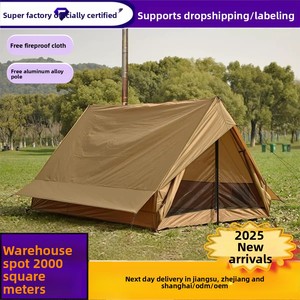 <span class=keywords><strong>Tenda</strong></span> <span class=keywords><strong>da</strong></span> <span class=keywords><strong>Campeggio</strong></span> e Spiaggia Stile Cottage Leggera a Doppio Strato BC con Apertura per Camino Impermeabile Zp061 in Poliestere Oxford - Product Image 3