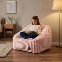 Hochwertiger Kinder-Sitzsack-Sessel mit Tragegriff & Waschbarem Bezug, Weiche Schaumstoff-Füllung für Kinder