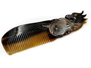 Peigne à cheveux en corne de buffle naturelle de qualité supérieure pour démêler en douceur, masser le cuir chevelu et prendre soin des cheveux au quotidien, disponible à un bon prix - Product Image 1