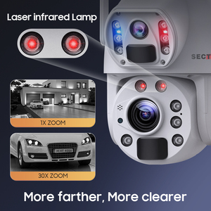 Ai kim loại 4k ống kính kép 10W 30x zoom 4G năng lượng mặt trời máy ảnh tự động theo dõi 20100mAh Pin máy ảnh IP66 kép PIR CCTV an ninh <span class=keywords><strong>IP</strong></span> <span class=keywords><strong>Camera</strong></span> - Product Image 2