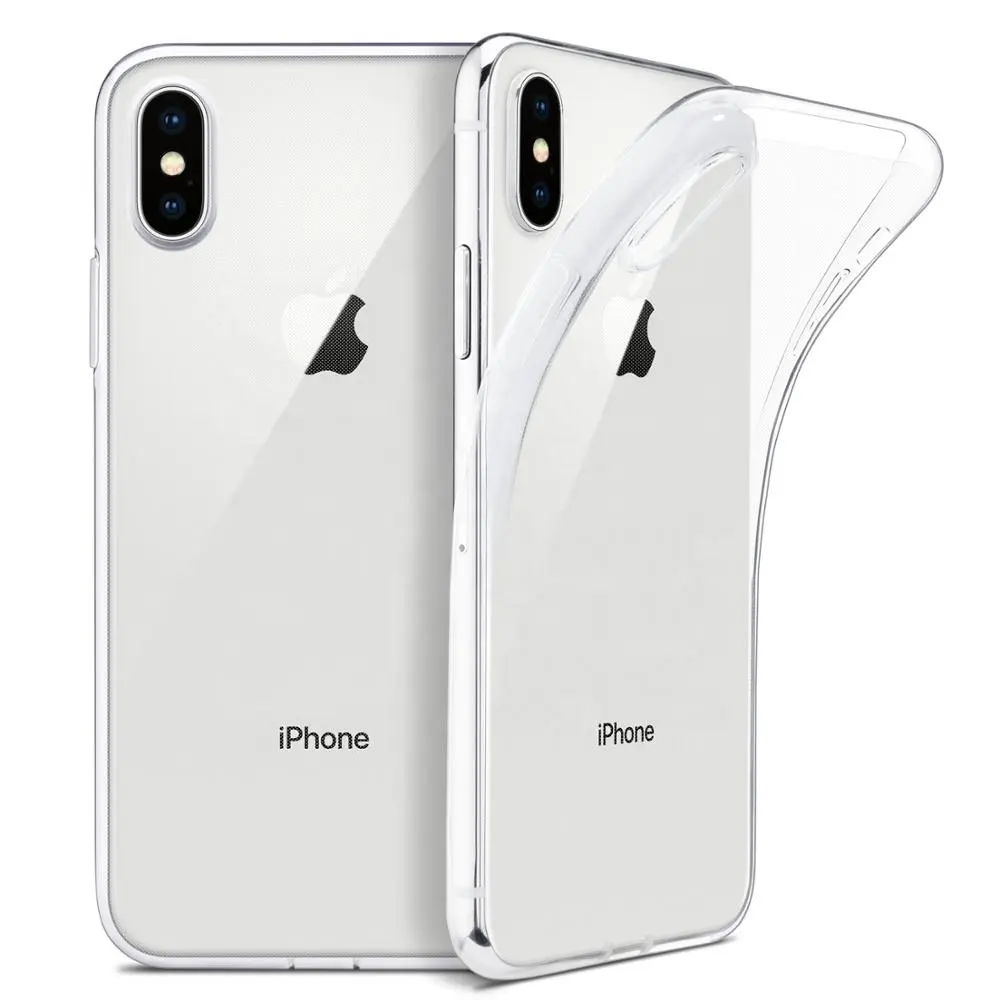 For iPhone 11 12 13 pro max Case Slim Clear Soft TPU Cover Support Wireless Charging for iPhone X XR XS max 6 7 8 plus