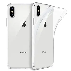 Per iPhone 11 12 13 pro max custodia sottile trasparente custodia morbida in TPU supporto ricarica Wireless per iPhone X XR XS max 6 7 8 plus