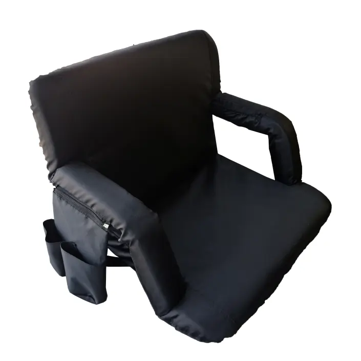 Extra Wide Deluxe Reclining Stadium Seat, Bleacher Chair mit Back Support, Folding Sport Chair