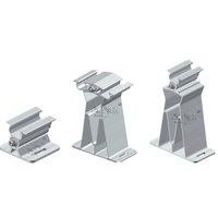 Soporte para Paneles Solares ARTSIGN Back to Back East West PV Bracket AL6005-T5, Kit de Patas Delanteras y Traseras, Inclinación Ajustable para Techos Planos y Montaje en Suelo