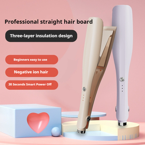 Titanium <strong>Hair</strong> <strong>Straightener</strong> Electronic <strong>Hair</strong> <strong>Straightener</strong> Infrared <strong>Hair</strong> Flat Iron Custom Logo Custom Flat Iron LED Electric 1000 - Product Image 2