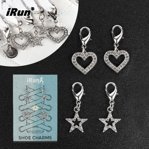 IRun <strong>Shoes</strong> Accessories Custom logo Engraved <strong>Shoes</strong> Buckle Metal <strong>Bling</strong> Rhinestone Shoelace Charms Silver Color <strong>Shoe</strong> Chain - Product Image 1