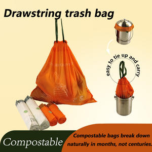 <strong>Scented</strong> Household Rubbish Drawstring Garbage Bag Biodegradable Trashbags 13 30 Gallon Tall Kitchen Drawstring Trash Bags - Product Image 2