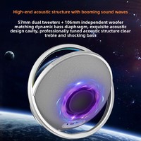 Enceinte sans fil UFO X16 transfrontalière 150W, basses puissantes, décoration de bureau UFO, haut-parleur stéréo de haute qualité