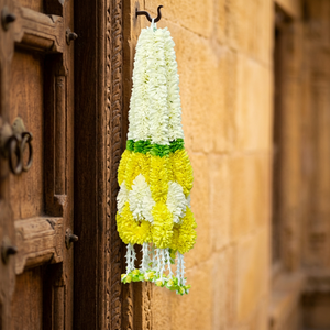 Artificial Small Flower <b>Garland</b> Sakad Ladi Plastic Luxury Yellow & <b>White</b> Indoor Hanging AFF-<b>Garland</b>-14.4 Price Rs.1800/10pcs - Product Image 4